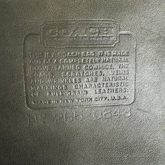 Vintage Coach Flannel Gray Madison Satchel Bag 9725 NYC Made In USA - Picture 14 of 14